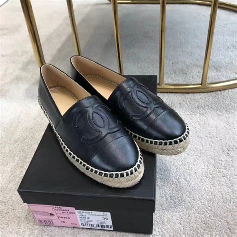 chanel leather espadrilles price|authentic chanel espadrilles.